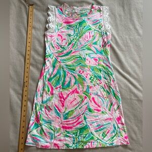 Lilly Pulitzer Pink and Green Tropical Dress